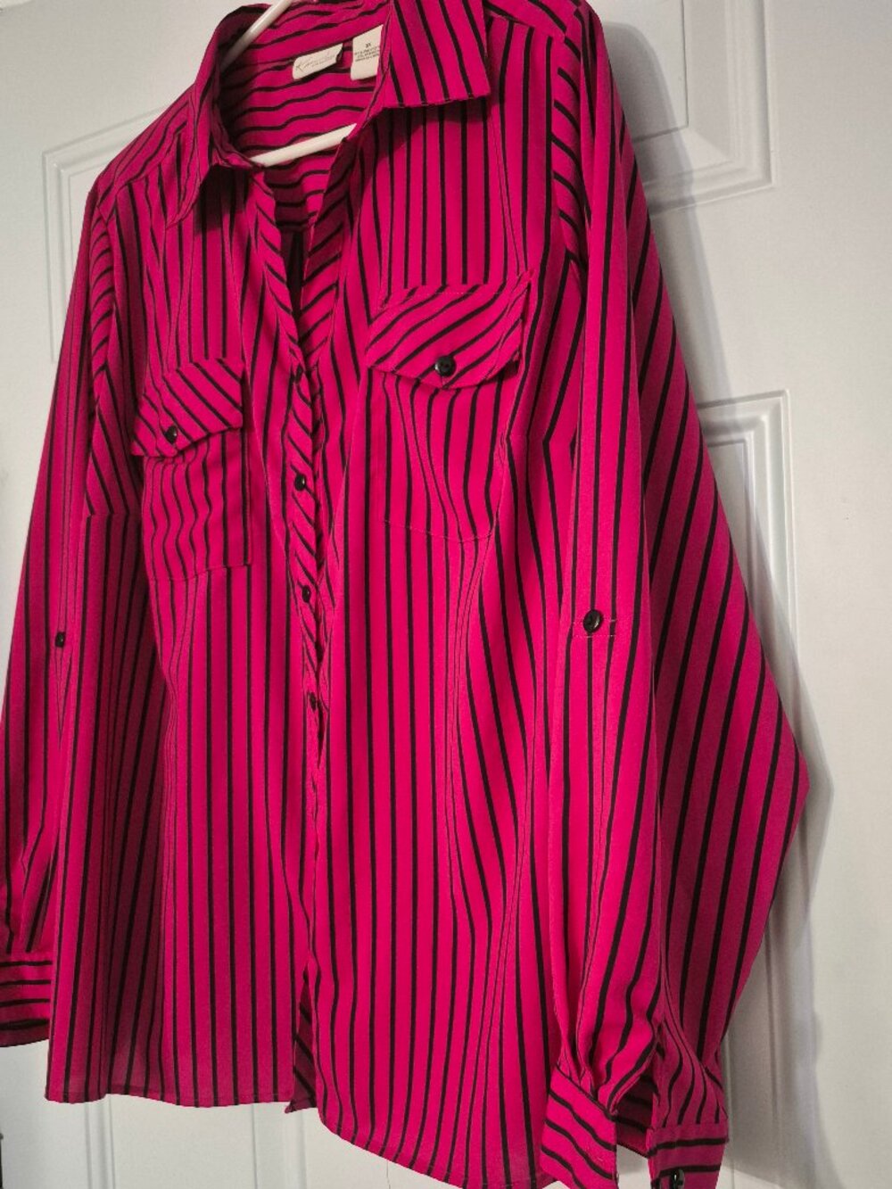 Button front Shirt, Kim Rogers.size 3X. Ladies